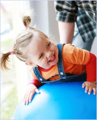 Picture of girl on a ball
