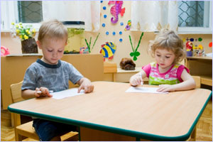 Picture of kids at a table