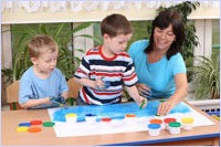 Picture of kids painting